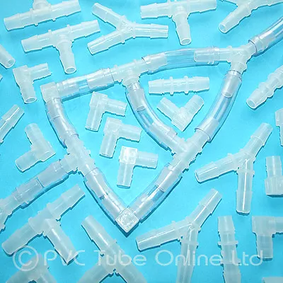 £2.52 • Buy Plastic Barbed Connector Tube Hose Straight T Elbow Y Aquarium Windscreen Washer