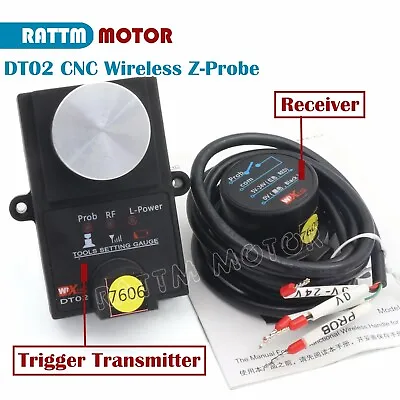 Height Detection Wireless CNC Mach3 Tool Set Gauge Automatic Tool Probe+Receiver • $60.50