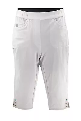 Quacker Factory DreamJeannes Capri Colored Rhinestones White • $21.99