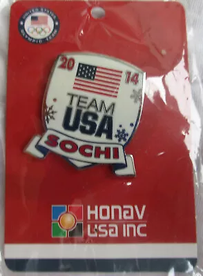 TEAM USA SOCHI 2014 - U.S. Olympic Committee Winter Olympics Pin New In Wrapper • $6.98