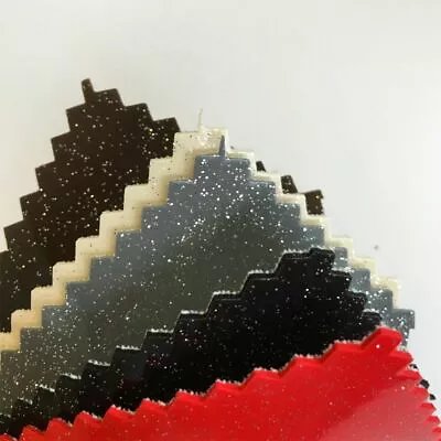£0.99 • Buy High Gloss Glitter Vinyl Leatherette Fabric Material Sparkle Plastic PVC Cover