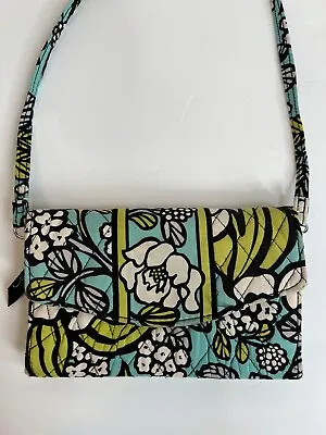 Vera Bradley Crossbody Clutch Wallet Handbag Retired Island Blooms 2012 • $8