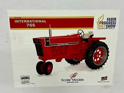 International 766 Black Stripe Tractor LARGE 1:8 Toy Tractor NIB IH Farmall 2007 • $488