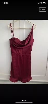 Oh Polly Burgundy Dress Size 8 • £5