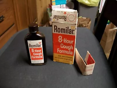 NOS Vintage Romilar Cough Syrup From Closed Drugstore Collectible! • $14.95
