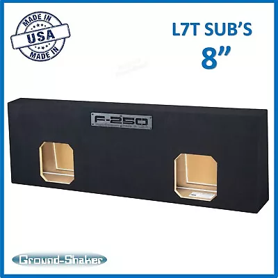 8  Dual L7T Sealed Shallow / Slim Sub Box Subwoofer Enclosure Ground Shaker 8  • $270