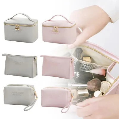 £5.89 • Buy Large Capacity Make Up Bags Vanity Case Cosmetic Nail Tech Storage Beauty Box