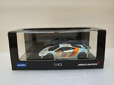 McLaren MP4-12C GT3 Macau 2012 Gulf (Orange Side Mirror) PEAKO 1/43 #4304GP123 • $55