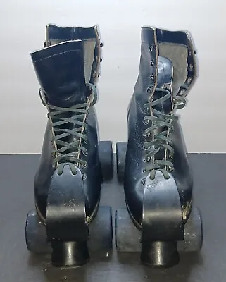 Sure-Grip Super X7L Mens Size 10 Black Roller Skates VINTAGE • $91