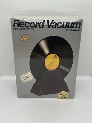 Vintage Ronco Cordless Electric Record Vacuum ~ New ~ • $45