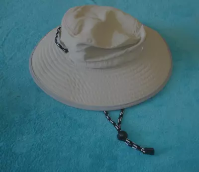 Eddie Bauer Women's Exploration UPF Wide Brim Sun Hat L/XL Putty Tan New NWT • $12.99