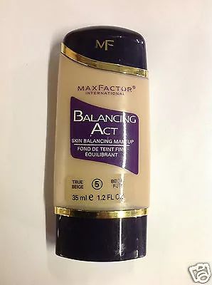 Max Factor Balancing Act Skin Balancing Makeup 35ml/1.2fl Oz True Beige #5 NEW. • $37.36