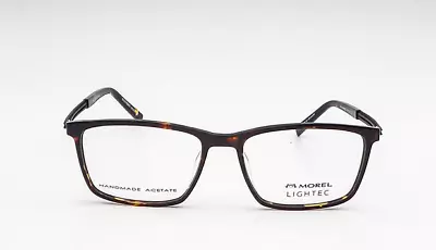 Morel Lightec Omicron 35 30190L Tortoise Rectangle Eyeglasses Frames 52-16-145 • $124.95