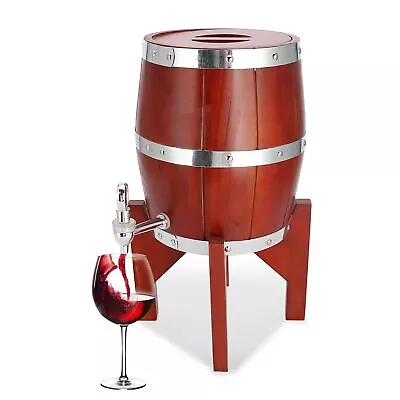 Oak Aging Barrel 3L With Stainless Steel Liner Exquisite Oak Wood Wine Barr... • $171.08