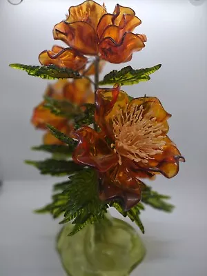Vintage Acrylic Flower Arrangement • $52