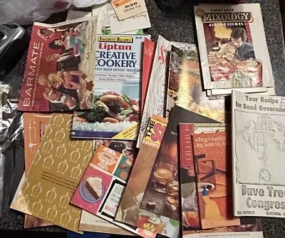 Lot Of Vintage Cookbooks And Pamphlets Recipes Multiple Sets Kitchen • $13.45