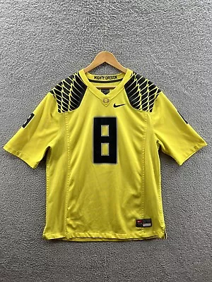 Nike Marcus Mariota Oregon Ducks Yellow Jersey #8 Size Large • $59.99