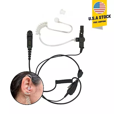 FBI Acoustic Earpiece PTT Headset For Motorola Radios XPR3300e XPR3500 DP2600 • $17.99