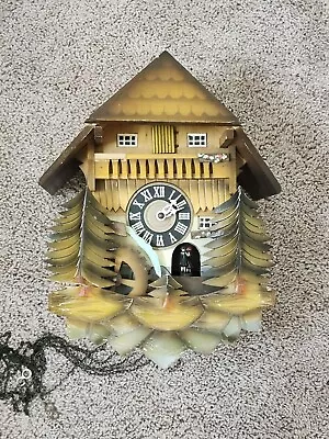 Vintage German Black Forest Cuendet 3695-96 Swiss Musical Movement Cuckoo Clock • $100