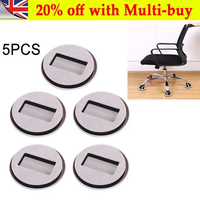 £6.79 • Buy 5Pcs Office Chair Wheel Stopper Furniture Caster Cups Hardwood Floor Protector
