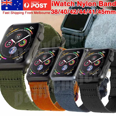 $7.95 • Buy For Apple Watch IWatch Sports Band Strap Series 7 6 5 4 3 2 SE 38/40/41/42/44/45