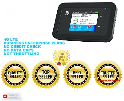 Business Enterprise Unlimited Data Plan Rental AT&T 4G LTE Hotspot $79.99 • $99.95