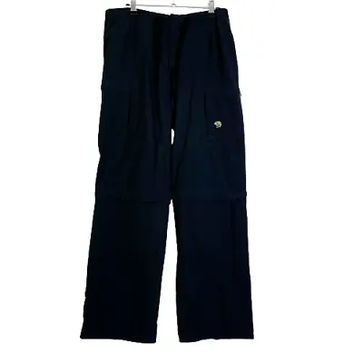 Mountain Hardwear Womens Black Stretch Zipper Convertible Hiking Pants Size 8 • $20.98