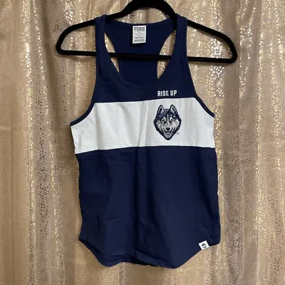 PINK Victorias Secret Uconn Huskies Royal Blue Sequin Tank Top Small • $25