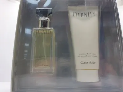 Calvin Klein Eternity Gift Set 30ml Edp + 100ml Body Lotion - Damaged - Women's • £33.32