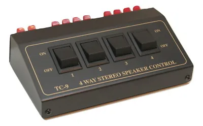 Technolink TC-9  4-Way Stereo Speaker Selector; 200 Watt Rating! • $33.50