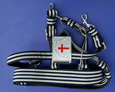 MASONIC KNIGHTS TEMPLAR Sword Belt &Buckle For Sir Knight SIZE Adjustable 36to50 • $75