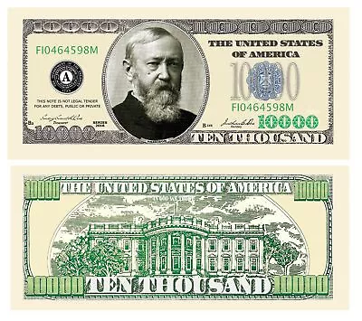 Pack Of 100 - $10000.00 Benjamin Harrison Casino Party Money • $19.95