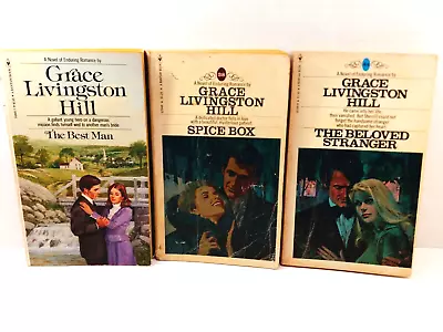 Vintage 3 Ct Grace Livingston Hill Enduring Romance PB Books 1960's-80's READ • $12.99