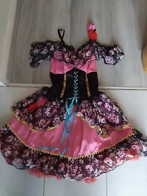 Ladies Sz 8 Blossom Costume Day Of The Dead • $20