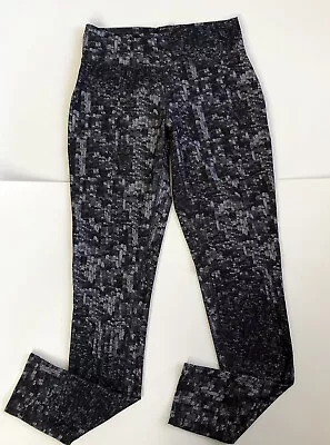 Mossimo Supply Co. Sequin Printed Leggings Athletic Small S Black Gray Stretch • $11.23