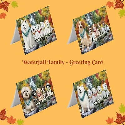 Scenic Waterfall Greeting Cards With Dog Cat Pet Photosinvitation Card • $43.99