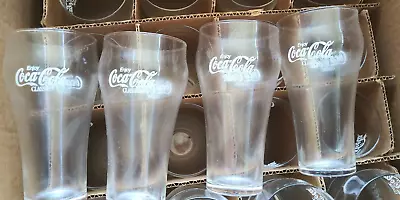 Vintage NOS Coca Cola Classic Glass 16oz. Bell Soda Glass ( Qty 4) FREE SHIP! • $24