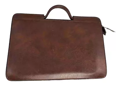 Vintage Pegasus Mens Attache/Briefcase/Portfolio/Document Bag Brown Leather USA • $47.99