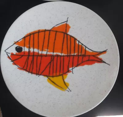 Vintage Vera For Mikasa 7 1/2  Goldfish 1  Salad Dessert Appetize Plate   MCM • $9.99