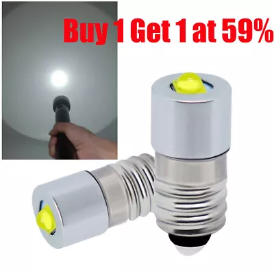 3-6V 3W LED Upgrade Bulb Maglite Cell Flashlight Torches Light Bulbs P13.5S UK • £3.85