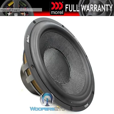 Morel Ultimo 12 Car 12  Sub 4 Ohm 1000w Rms Subwoofer Carbon Fiber Speaker New • $999.99