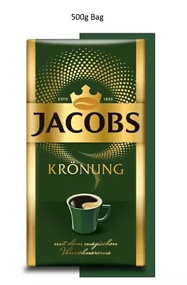 Jacobs Krönung GROUND ROAST COFFEE 500g Bag Exp. 03/2025 UK Stock Free Post • £10.95