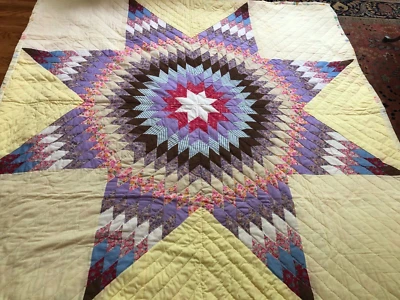 $112.95 • Buy Handmade   Lone Star  Quilt 77.5 X 78.75