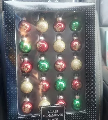 Ranch Industries Mini Glass Ornament Balls 20 Count • $9.99