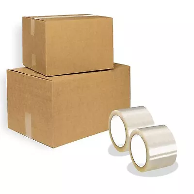 24 Pack Clear Carton Sealing Tape Packing Rolls 3 X110 1.6 Mil 1.9 Mil • $189.02