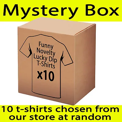 RRP $230 Lucky Dip T Shirts X10  Funny Mystery Novelty Tees - Random From Store • $38.89