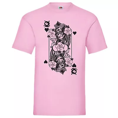 Zombie Queen Of Hearts T-Shirt Birthday Gift • £14.99