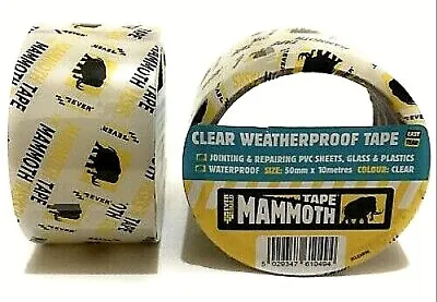 Everbuild Mammoth Clear Weatherproof Tape 50 Mm X 10 M • £5.99