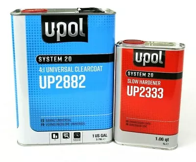 U-POL Universal Urethane Clear Coat Gallon Kit UP2882 W/UP2333 Slow Hardner UPOL • $99.98