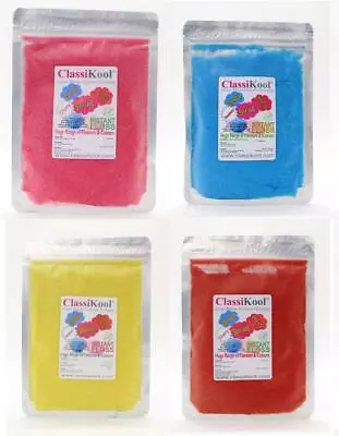 Classikool Instant 100g Candy Floss Bargain Party Set: 4 SUPER SURPRISE FLAVOURS • £7.99